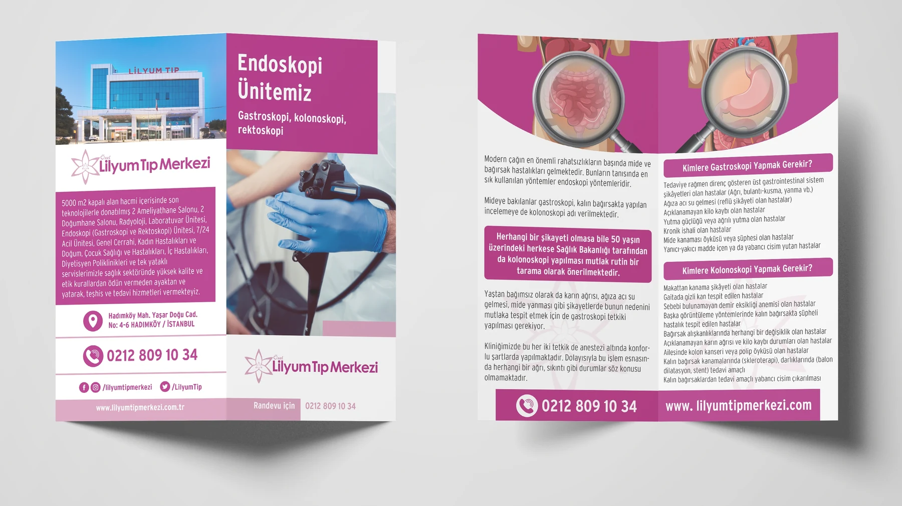 Lilyum Medical Centre — brochure design